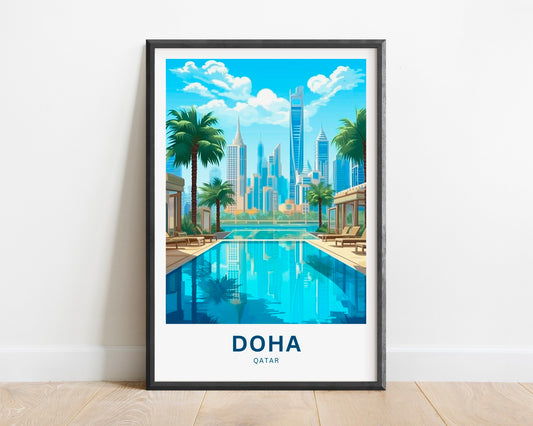 Doha Travel Poster