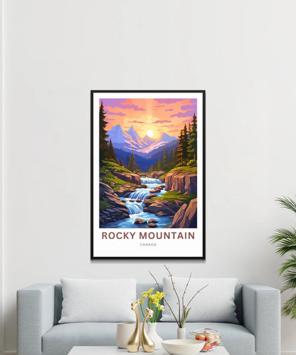 Rocky Mountain Travel Poster