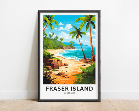 Fraser Island  Travel Poster