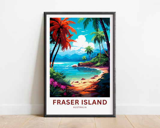 Fraser Island  Travel Poster