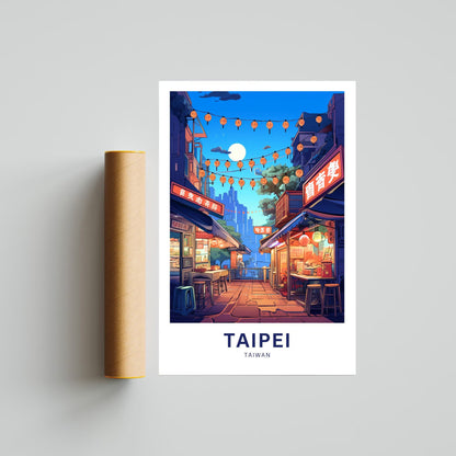 Taipei Travel Poster