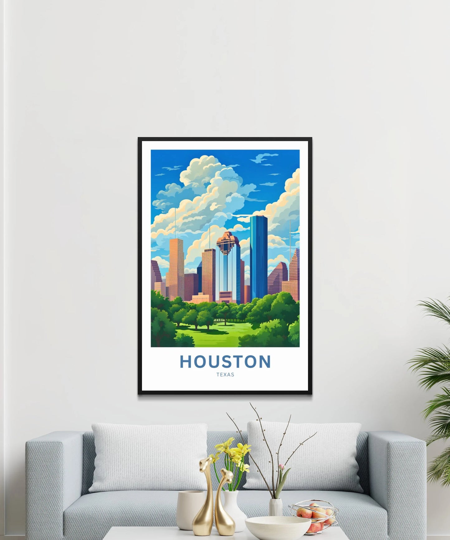 Houston Travel Poster