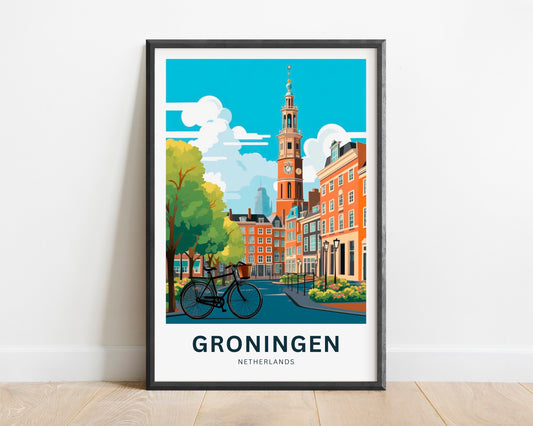Groningen Travel Poster