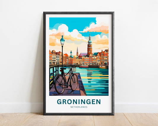 Groningen Travel Poster
