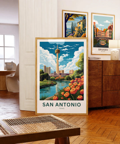 San Antonio  Travel Poster