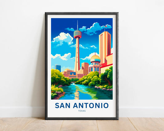 San Antonio  Travel Poster