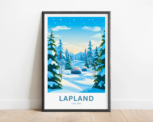 Lapland Travel Poster