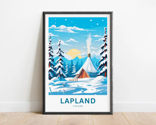 Lapland Travel Poster