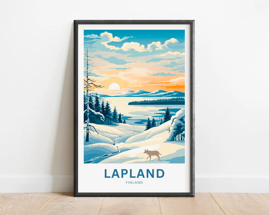 Lapland Travel Poster