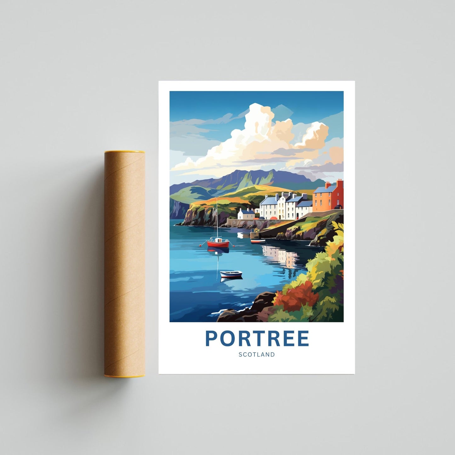 Portree Travel Poster