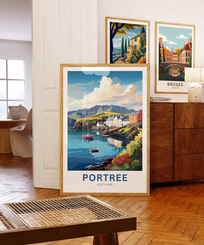 Portree Travel Poster