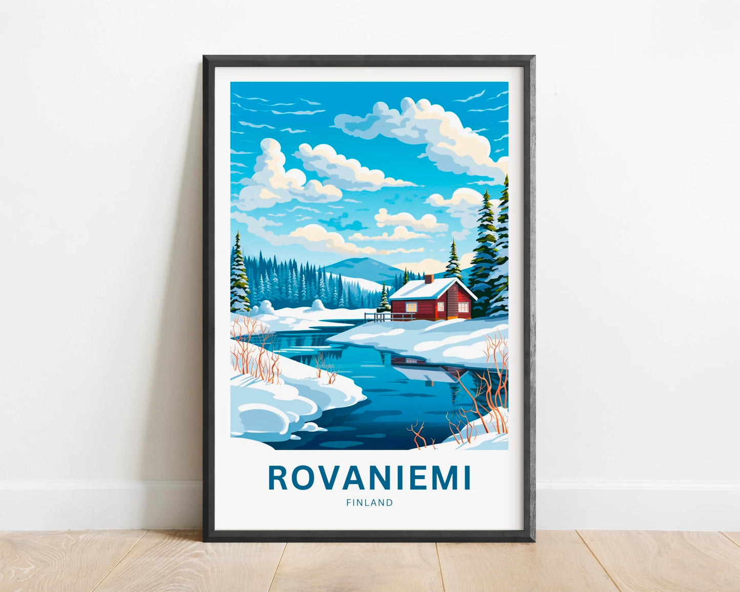 Rovaniemi Travel Poster