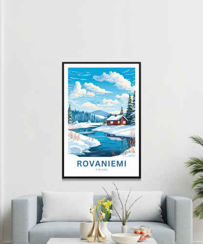 Rovaniemi Travel Poster