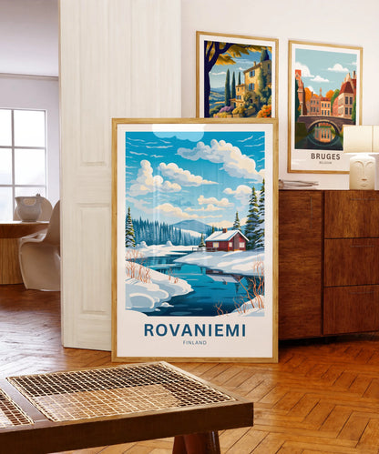 Rovaniemi Travel Poster