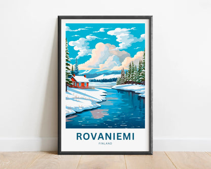 Rovaniemi Travel Poster