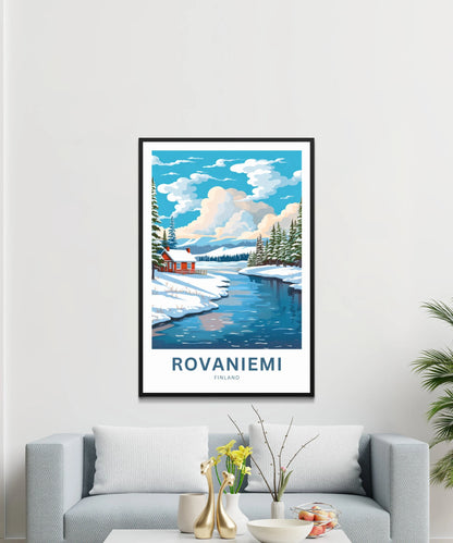 Rovaniemi Travel Poster