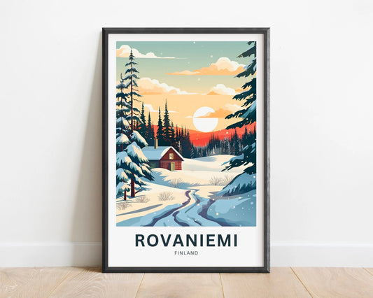 Rovaniemi Travel Poster