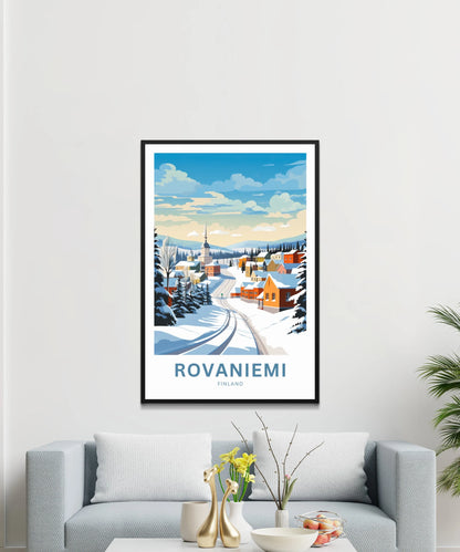 Rovaniemi Travel Poster