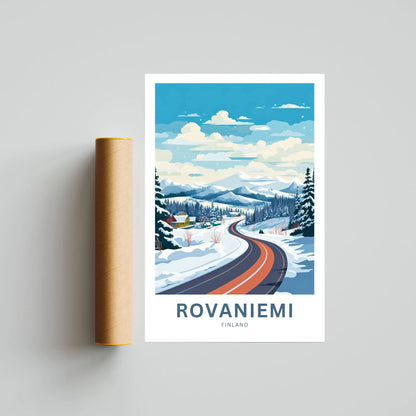 Rovaniemi Travel Poster