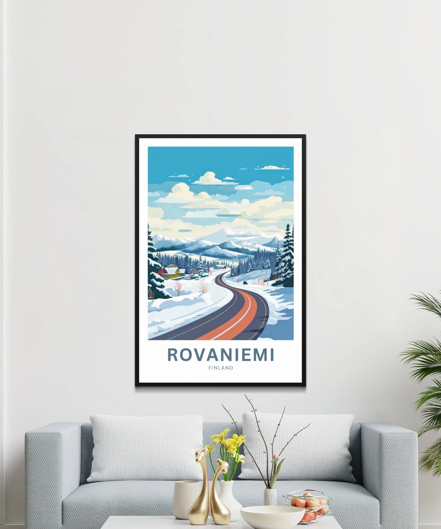 Rovaniemi Travel Poster