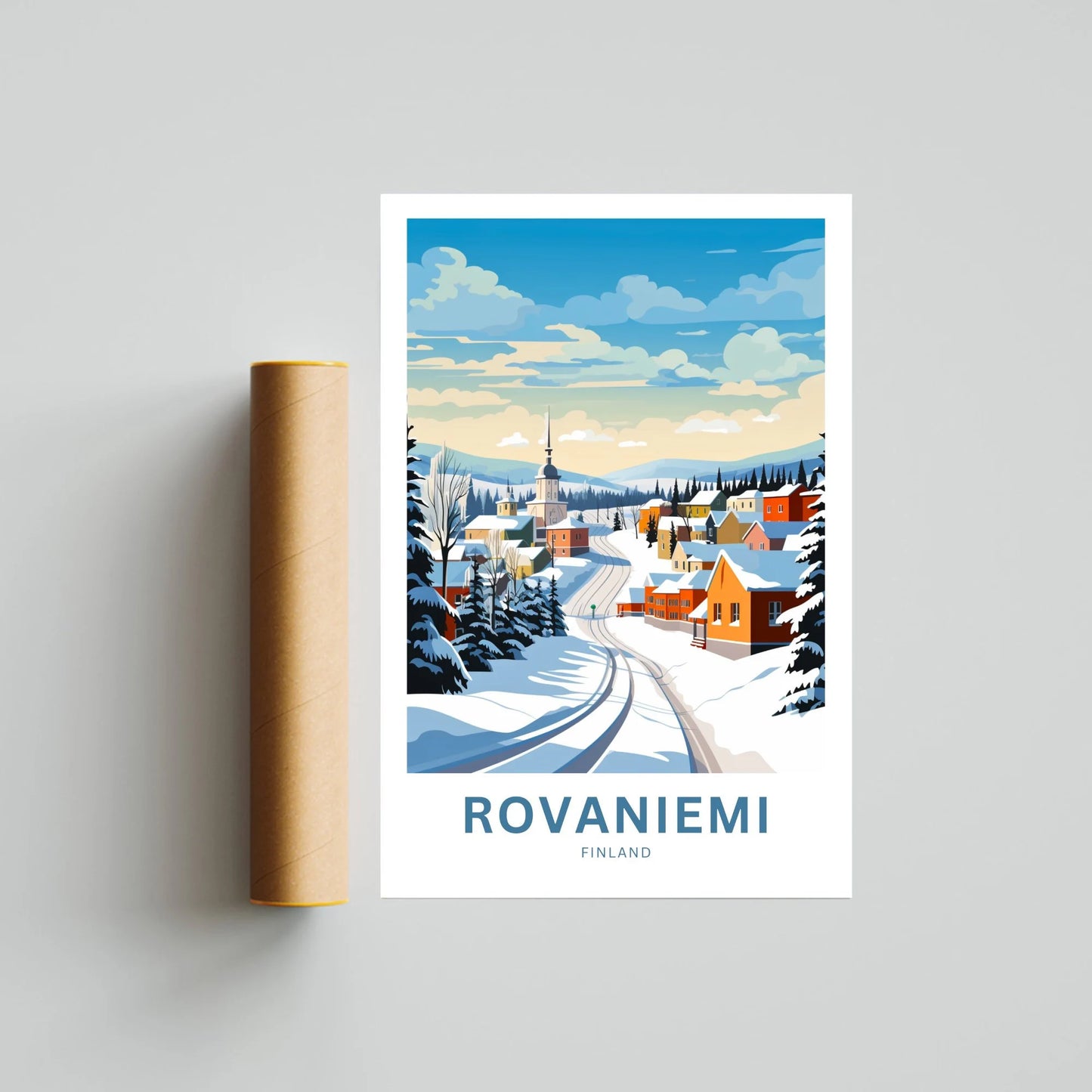 Rovaniemi Travel Poster