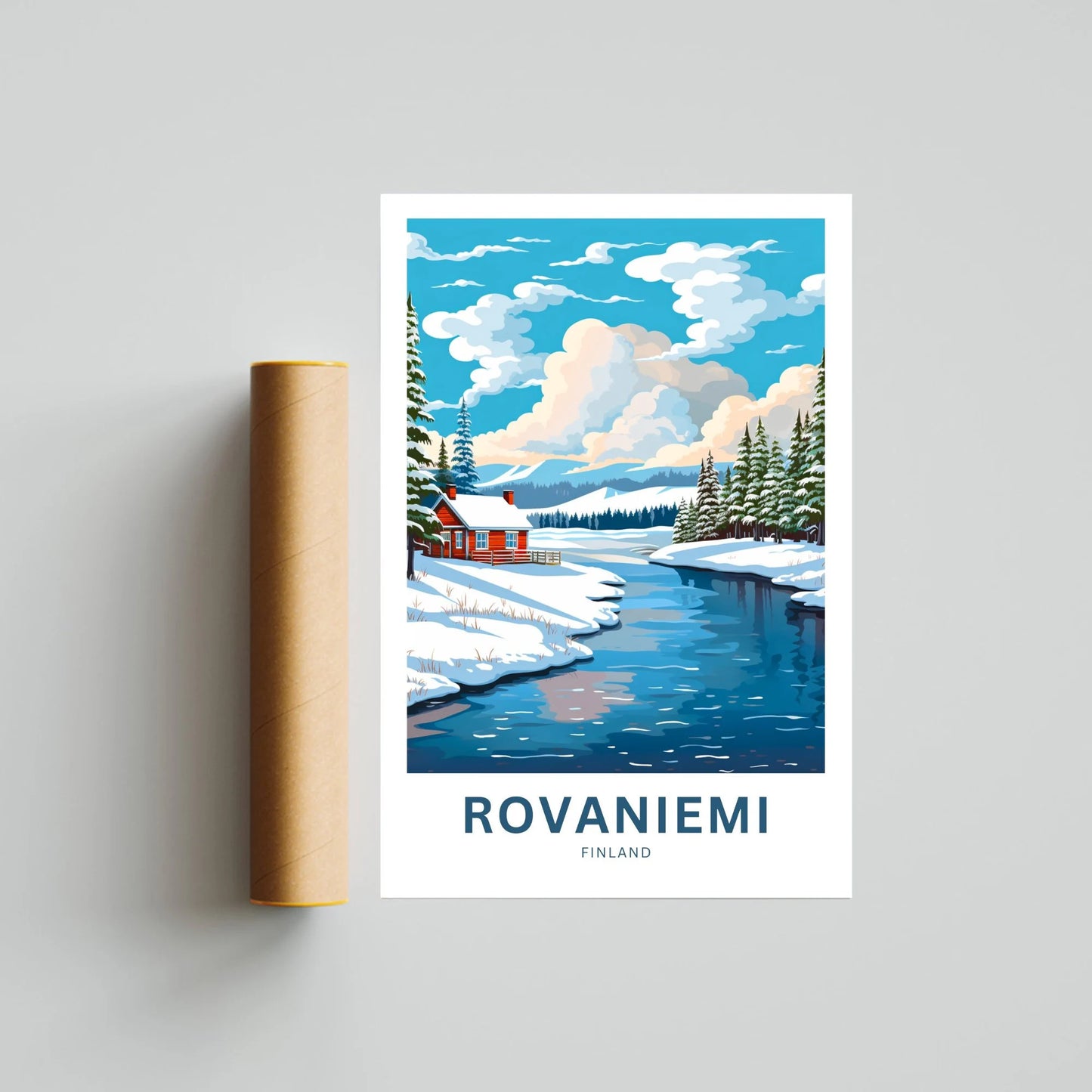 Rovaniemi Travel Poster