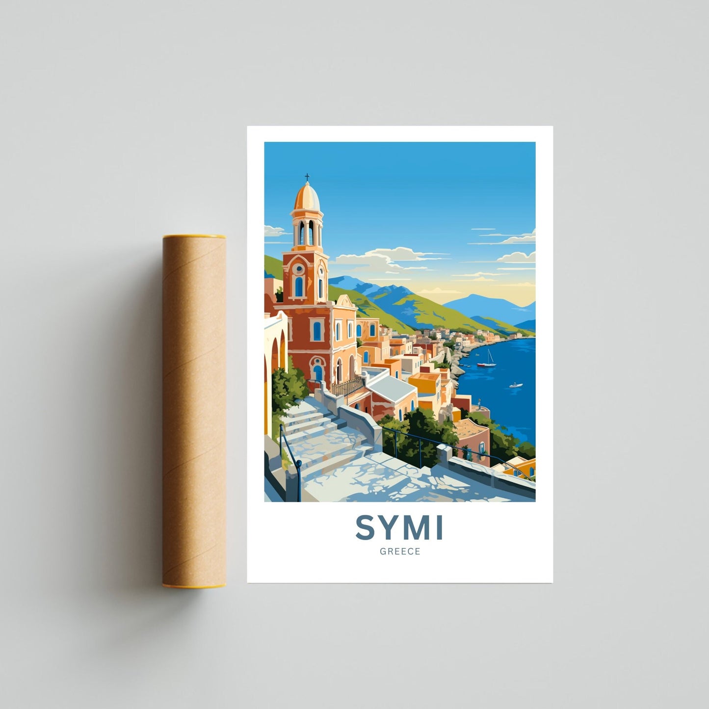 Symi Travel Poster