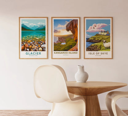 Kangaroo Island Travel Poster