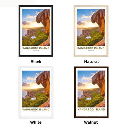 Kangaroo Island Travel Poster