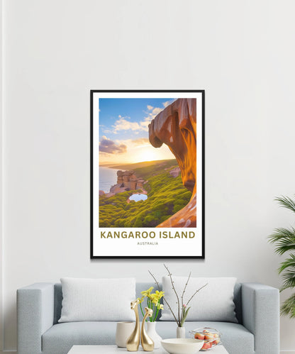 Kangaroo Island Travel Poster