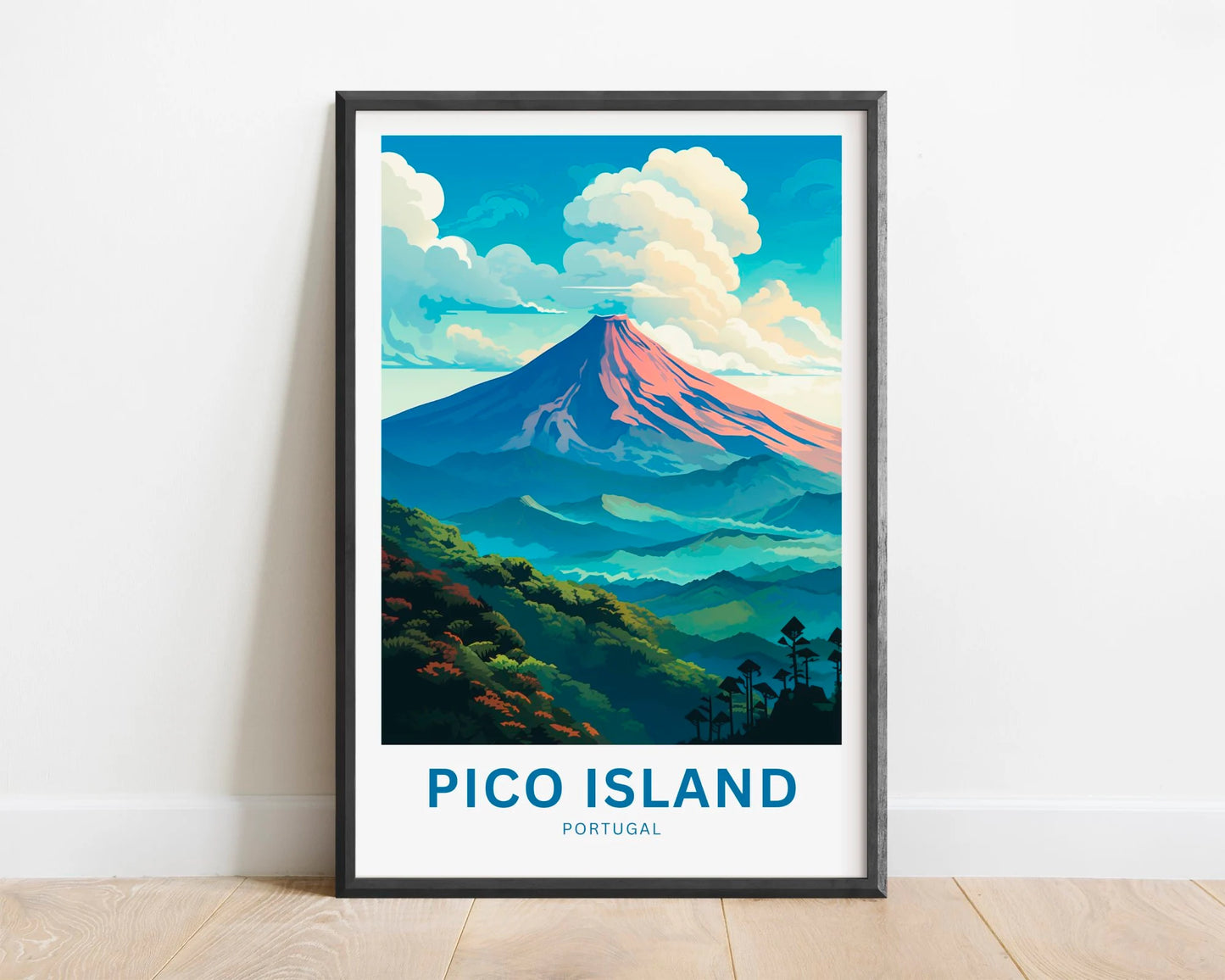 Pico Island Travel Poster