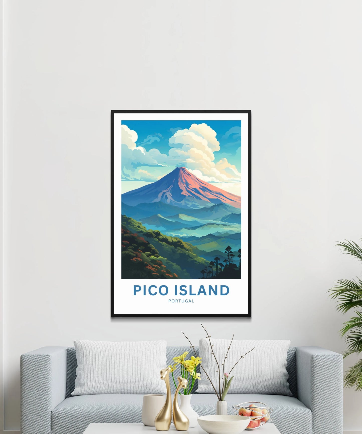 Pico Island Travel Poster