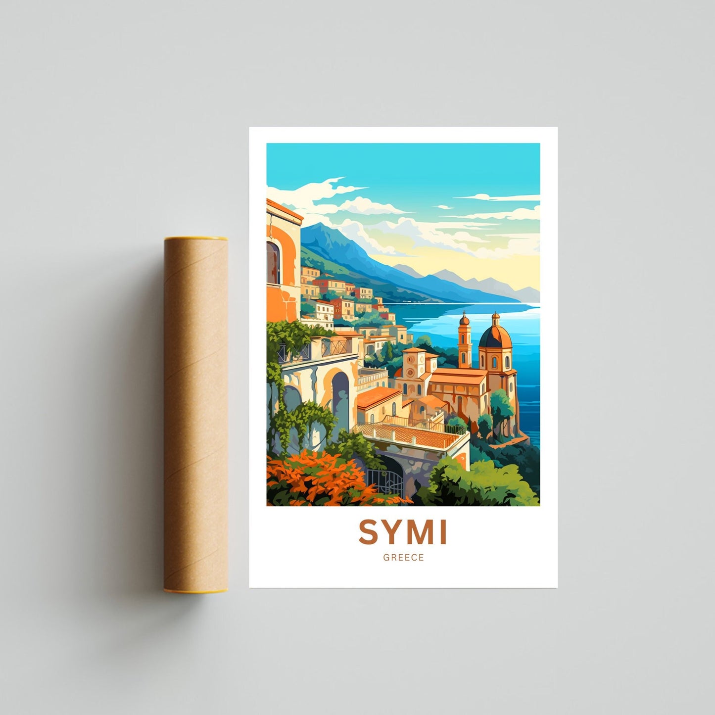 Symi Travel Poster