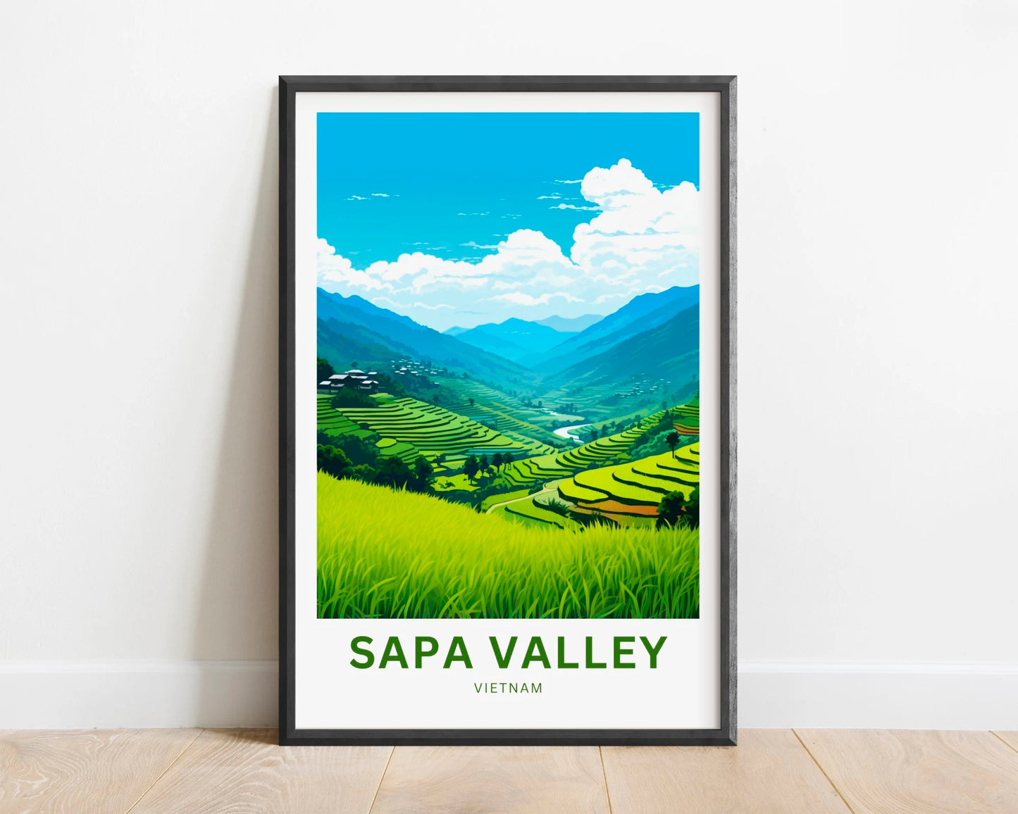 Sapa Valley Travel Poster