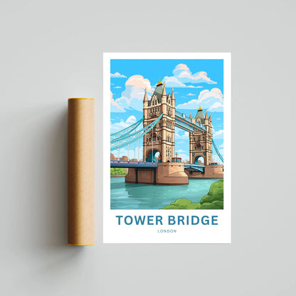 Tower Bridge Travel Poster