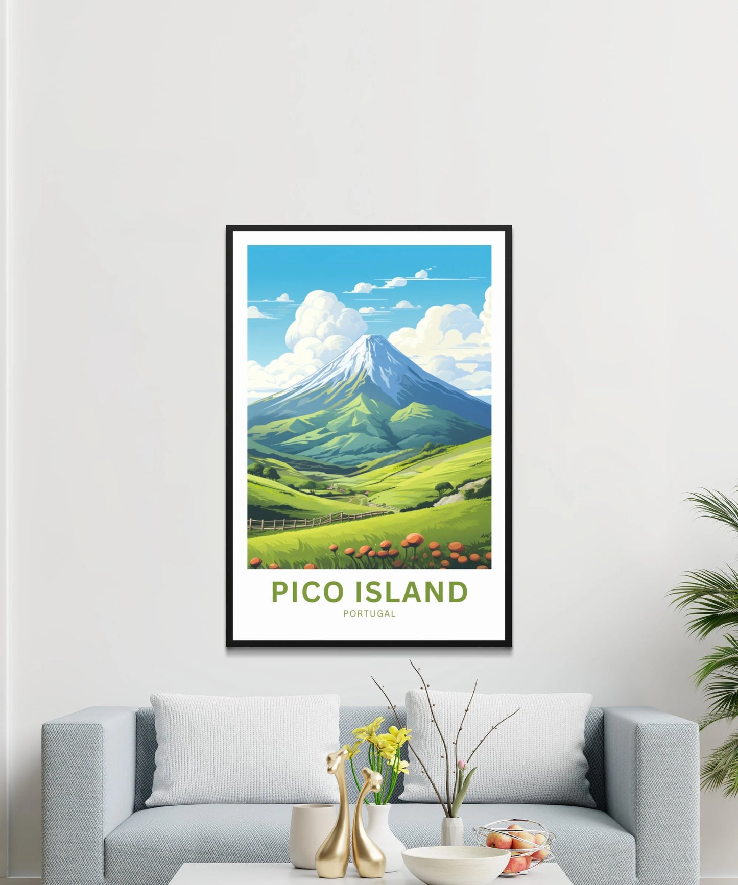 Pico Island Travel Poster