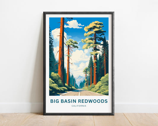 Big Basin Redwoods Travel Poster