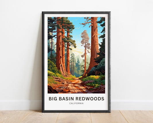 Big Basin Redwoods Travel Poster
