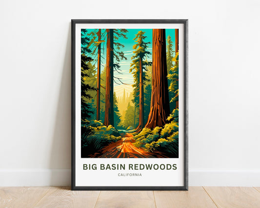 Big Basin Redwoods Travel Poster