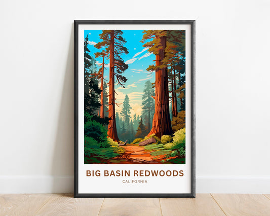 Big Basin Redwoods Travel Poster