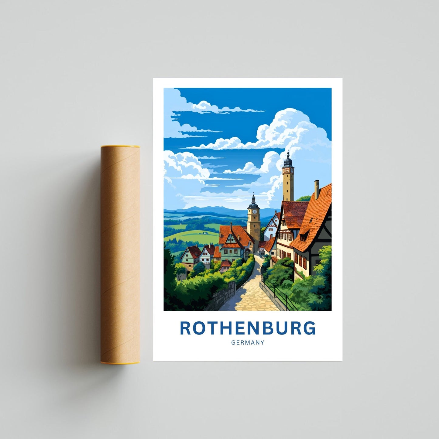 Rothenburg Travel Poster