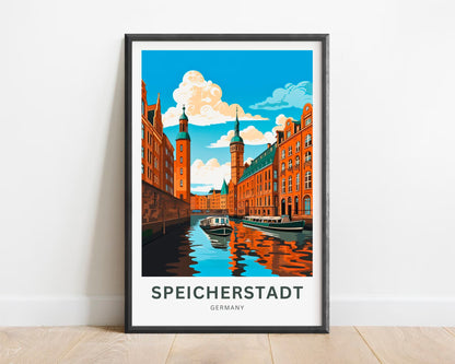 Speicherstadt Travel Poster