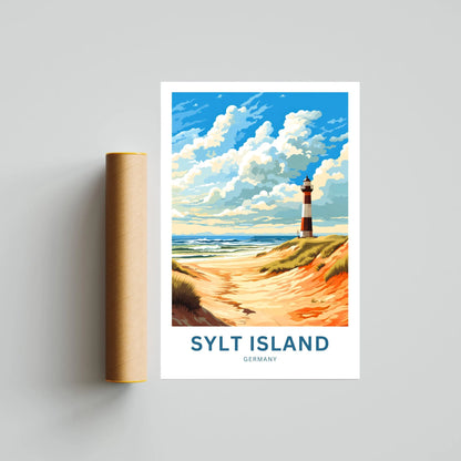 Sylt Island Travel Poster