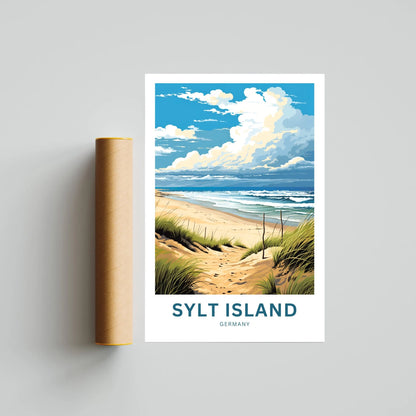 Sylt Island Travel Poster