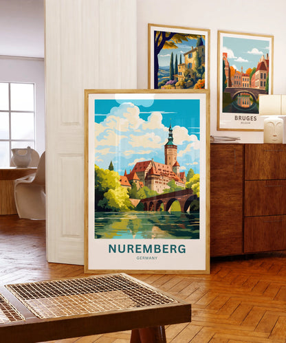 Nuremberg  Travel Poster