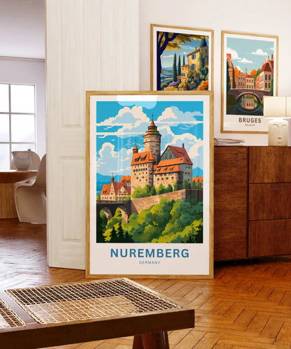 Nuremberg  Travel Poster