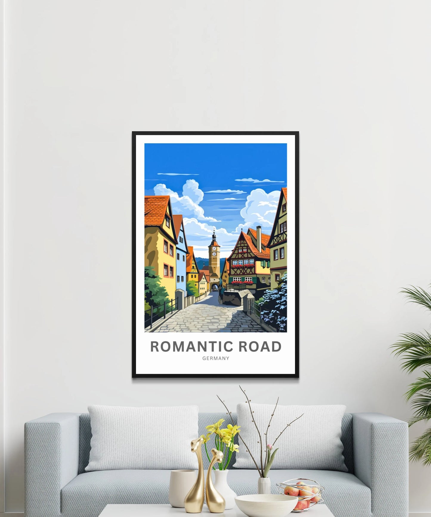 Romantic Road travel print