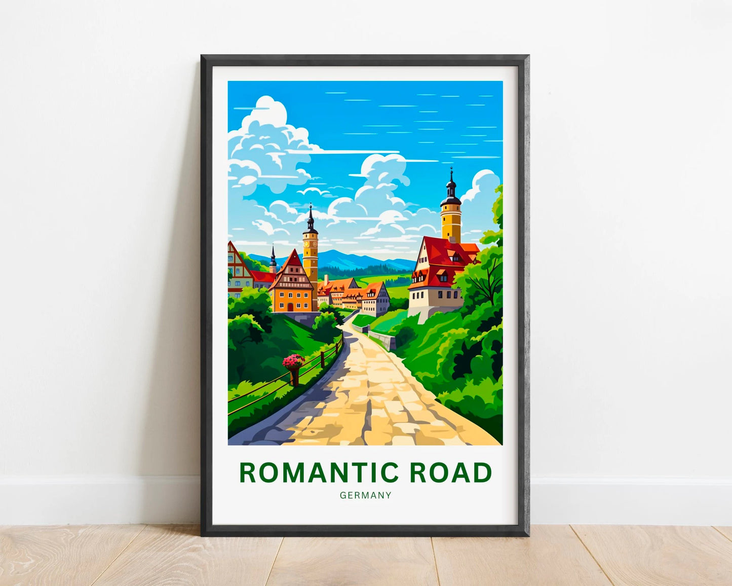 Romantic Road travel print