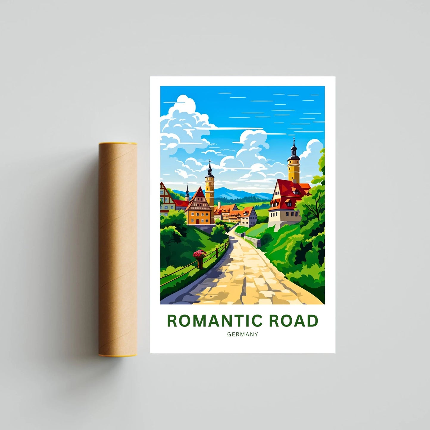 Romantic Road travel print