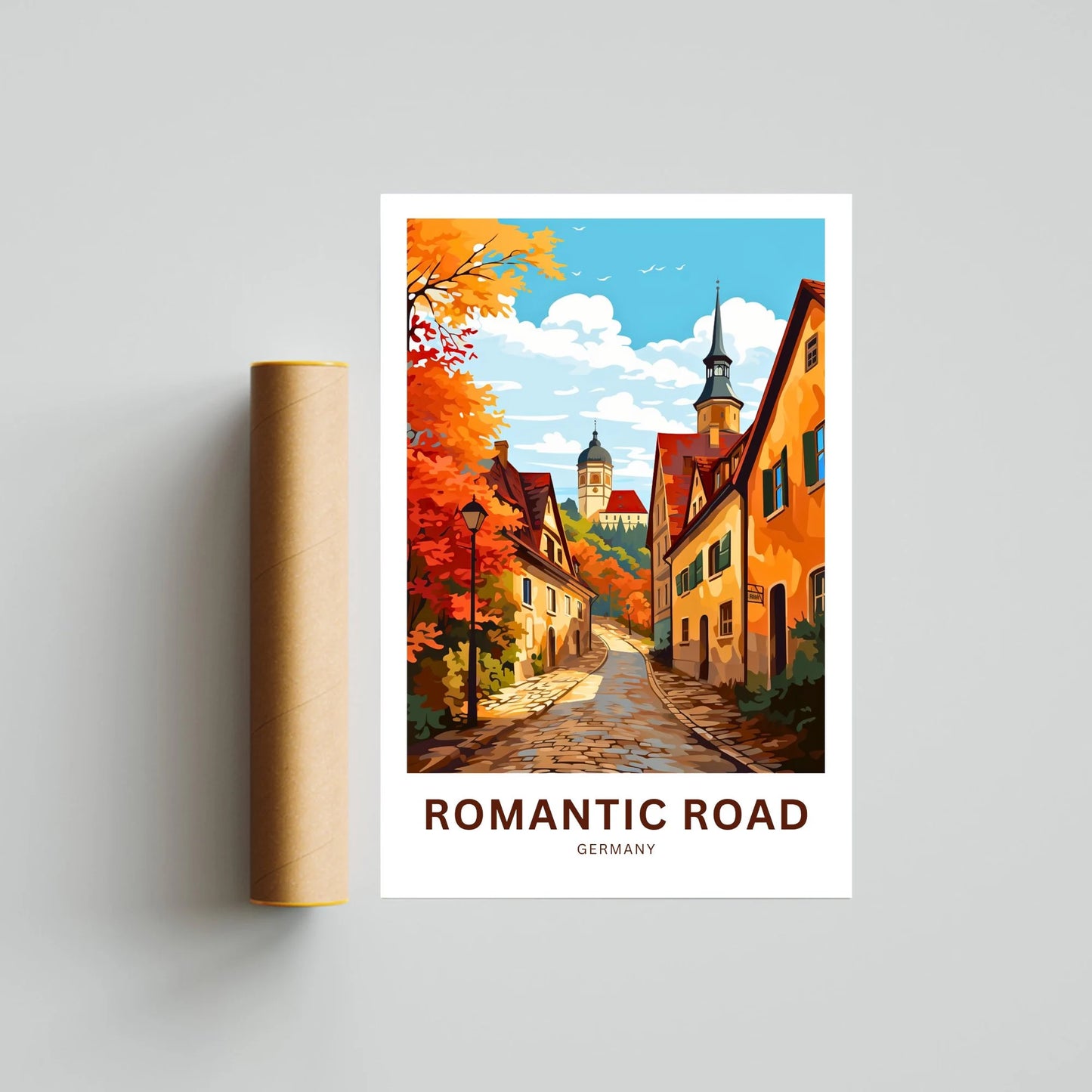 Romantic Road travel print